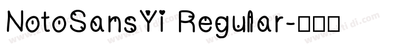 NotoSansYi Regular字体转换